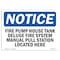 Signmission OSHA, Fire Pump House Tank Deluge Fire System, 14in X 10in Rigid Plastic, 10" W, 14" L, Landscape OS-NS-P-1014-L-12633 - alternate 1